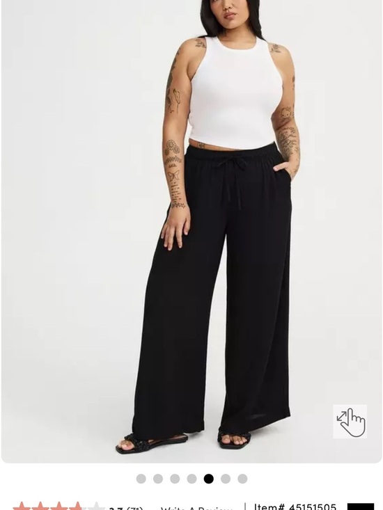 torrid Pants - torrid Black Wide-Leg Drawstring Pants